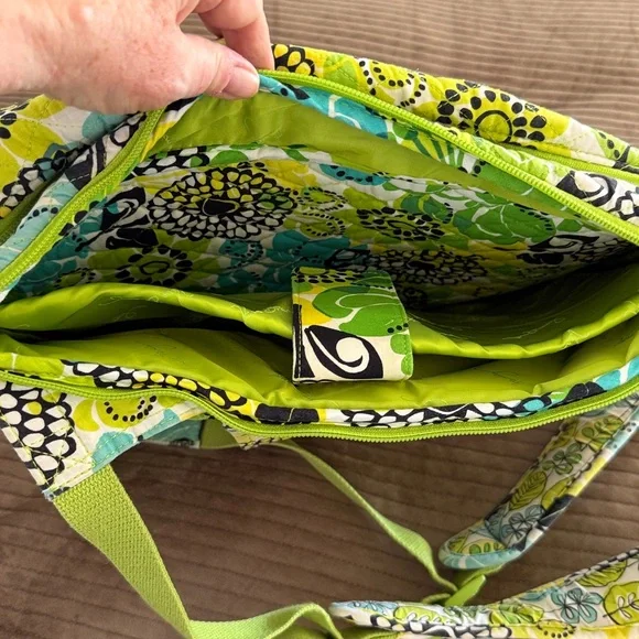 Vera Bradley Limes Up Qulited Laptop Travel Backpack - Picture 14 of 16
